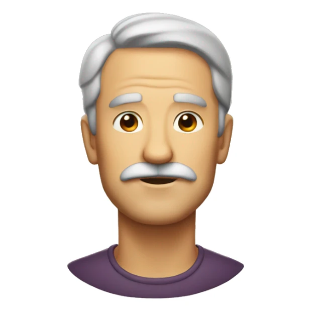 old no mustach sticker