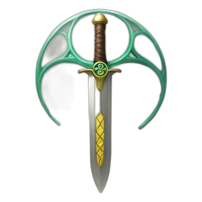 Seed of life symbol with Buster sword sticker