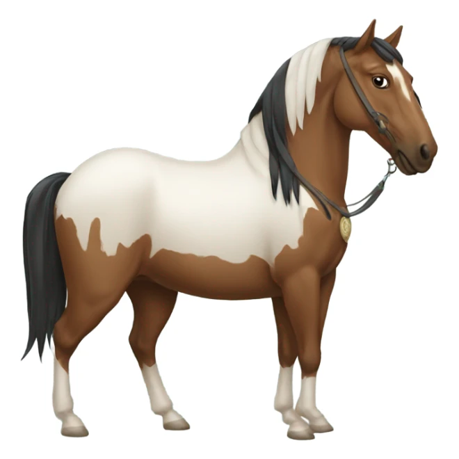 East Indian horse sticker