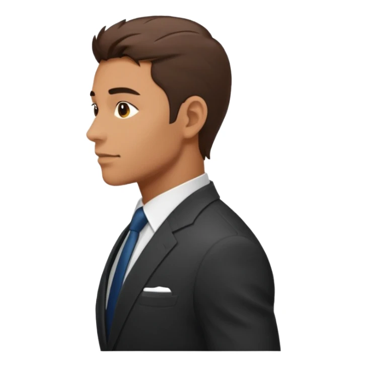 Man in suit side sticker