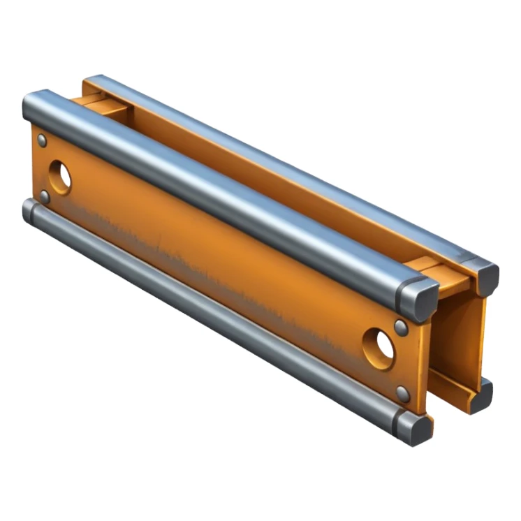 clean and industrial metal beam sticker