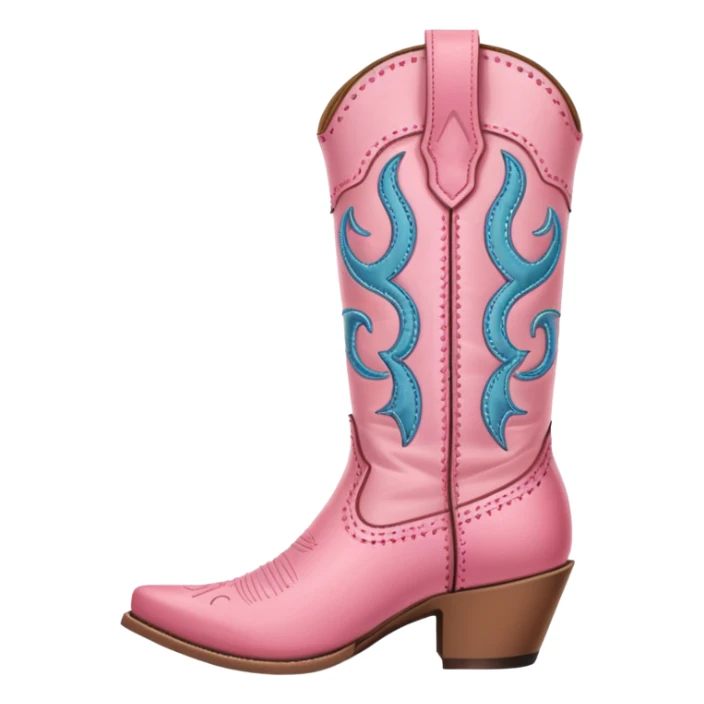pink cowgirl boot sticker