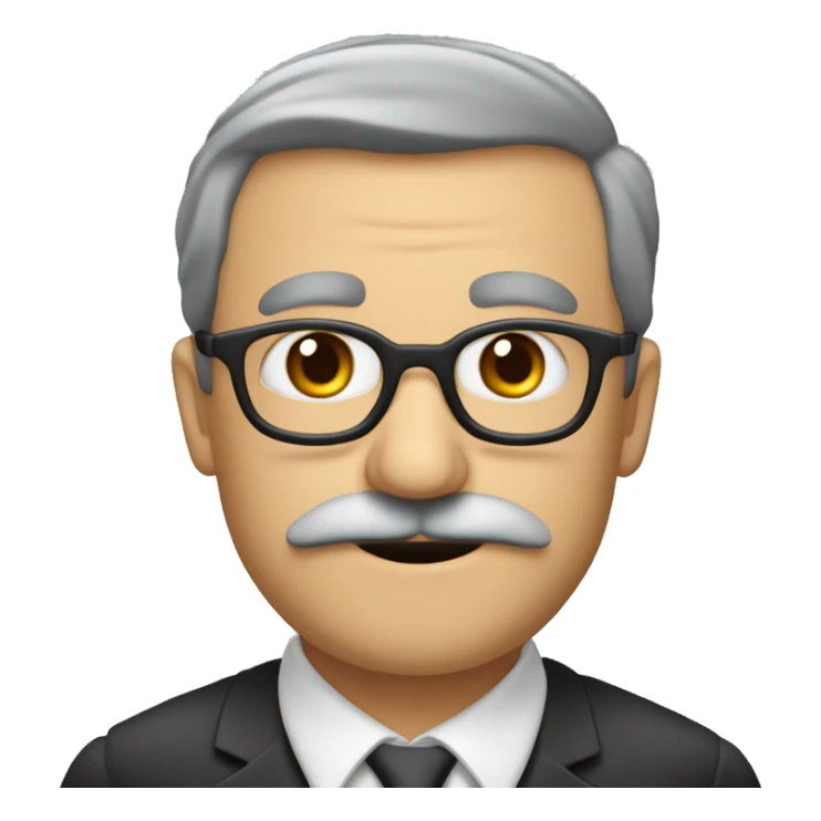 PROFESOR DE HISTORIA, SIN LENTES, PELO CAFÉ, BARBA SI BIGOTE sticker