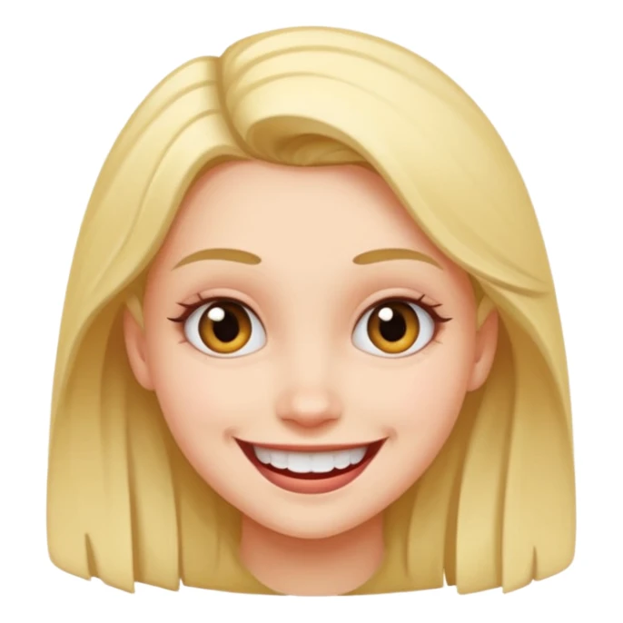 slang freaky girl, mischievous smile sticker