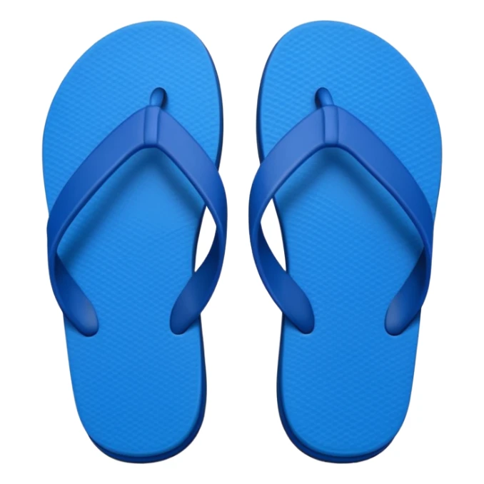 A pair of cool beach slippers sticker