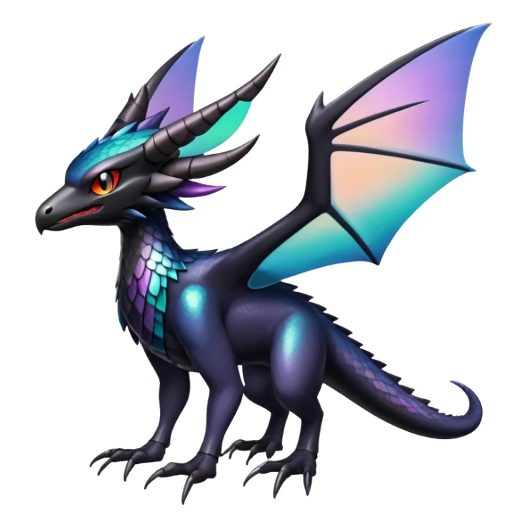 Shiny Dark Nargacuga-Trico-Noivern-Hybrid (Full body) sticker