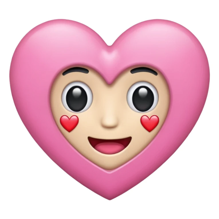 dumble emoji heart pink colour sticker