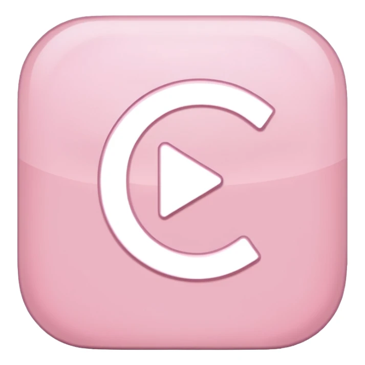 prime video aesthetic logo in pastel pink sticker
