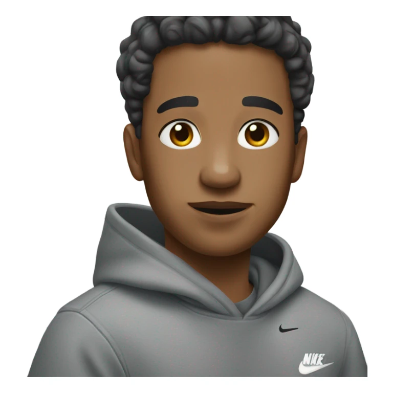 Me wearing a gray nike hoody  sticker