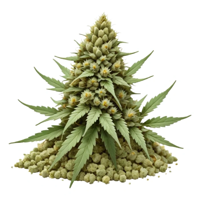 white color marijuana, no color sticker