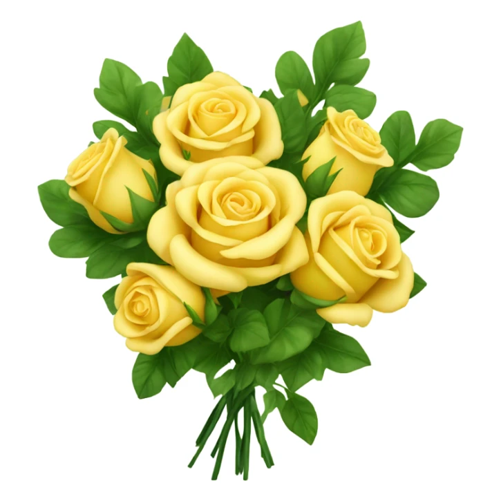 Bouquet of yellow roses sticker