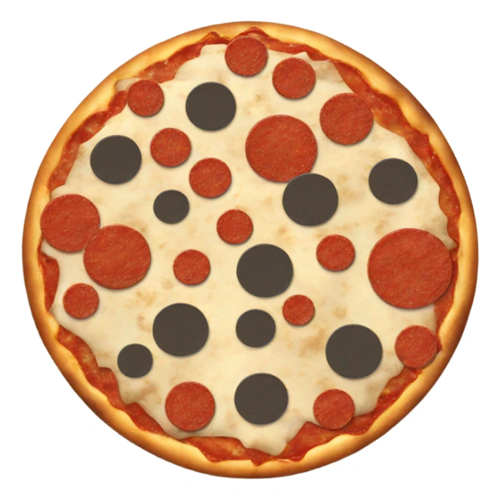 Football pizza  sticker