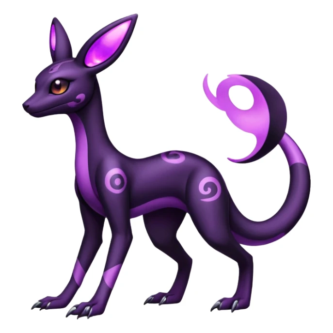 Salazzle-Umbreon-Fakémon-hybrid-creature (full body)  sticker