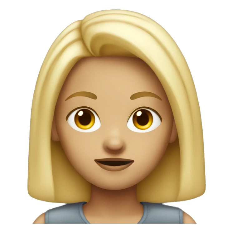 Blonde girl with attitude  sticker