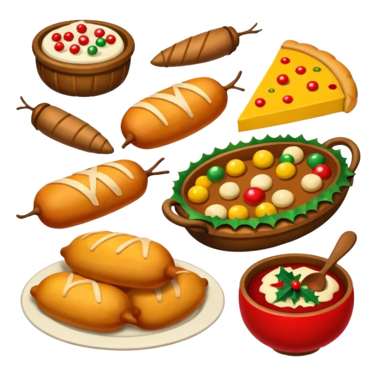 romania christmas food sticker