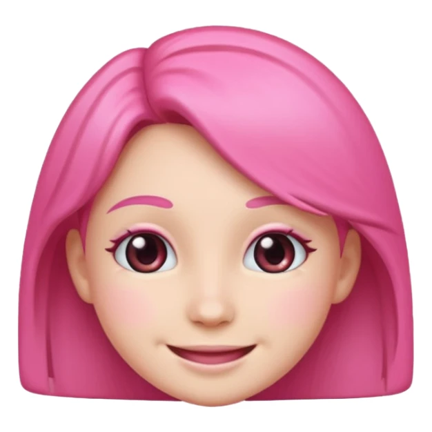 make me a discord emoji saying im just a girl make it pink sticker