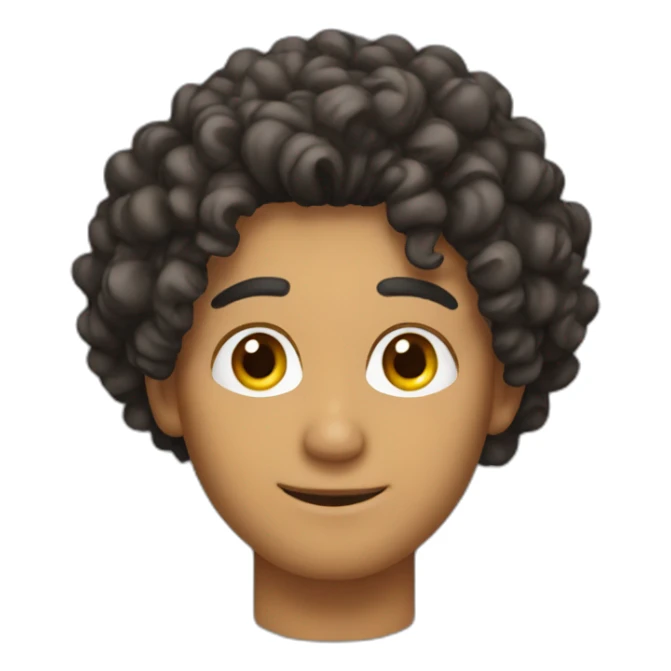 hot mexican guy with curly hair sticker