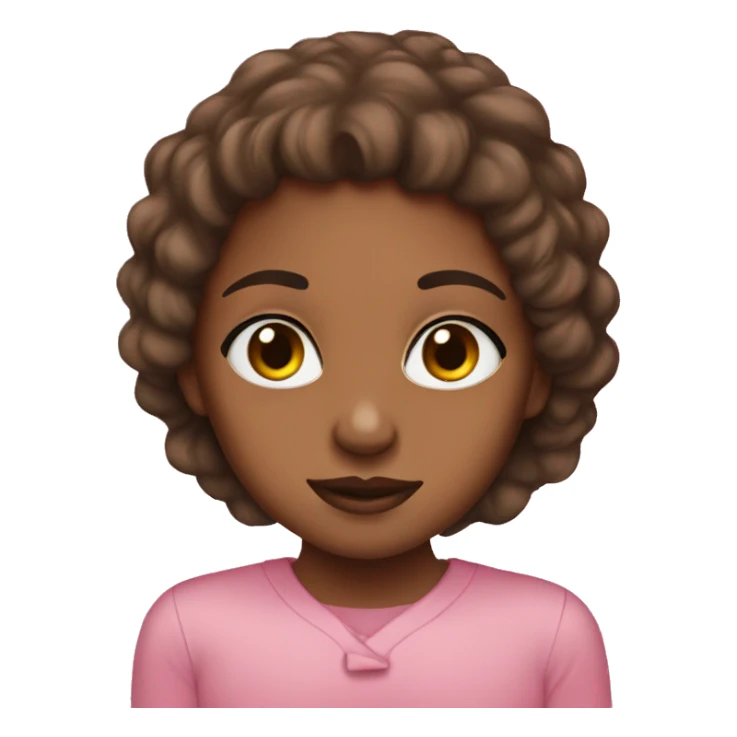 Brown girl pink biw sticker