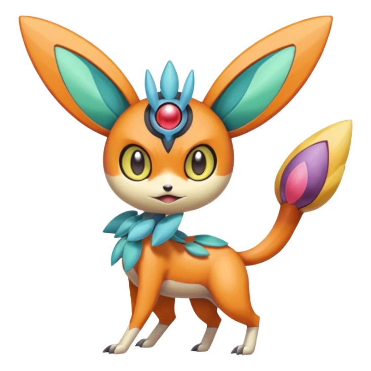 Meloetta-Victini-Genesect-Vikavolt-Venonat-fusion sticker