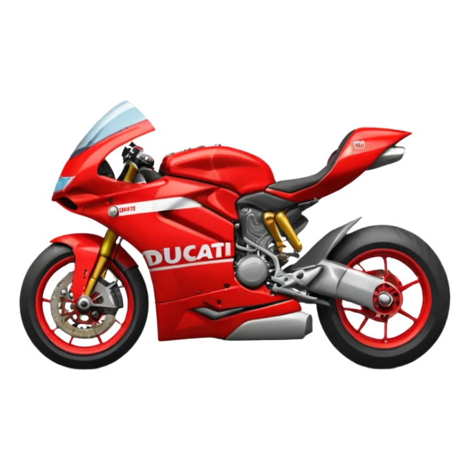 Un emoji de moto gp dé Ducati sticker