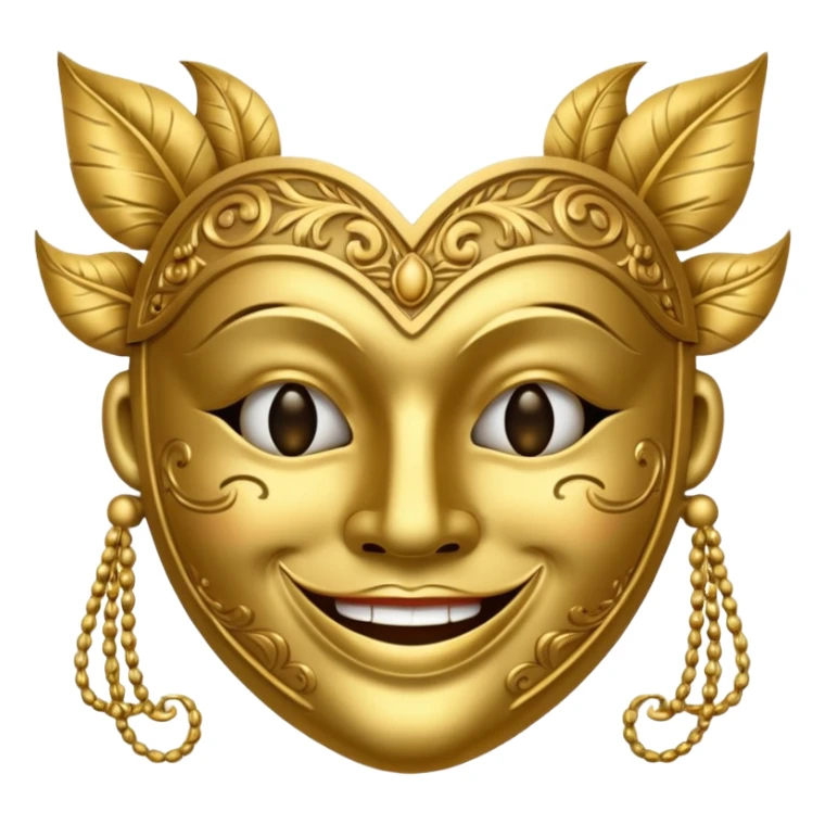 theatrical mask icon sticker