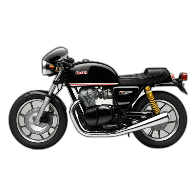 honda cb250n black body cafe racer sticker