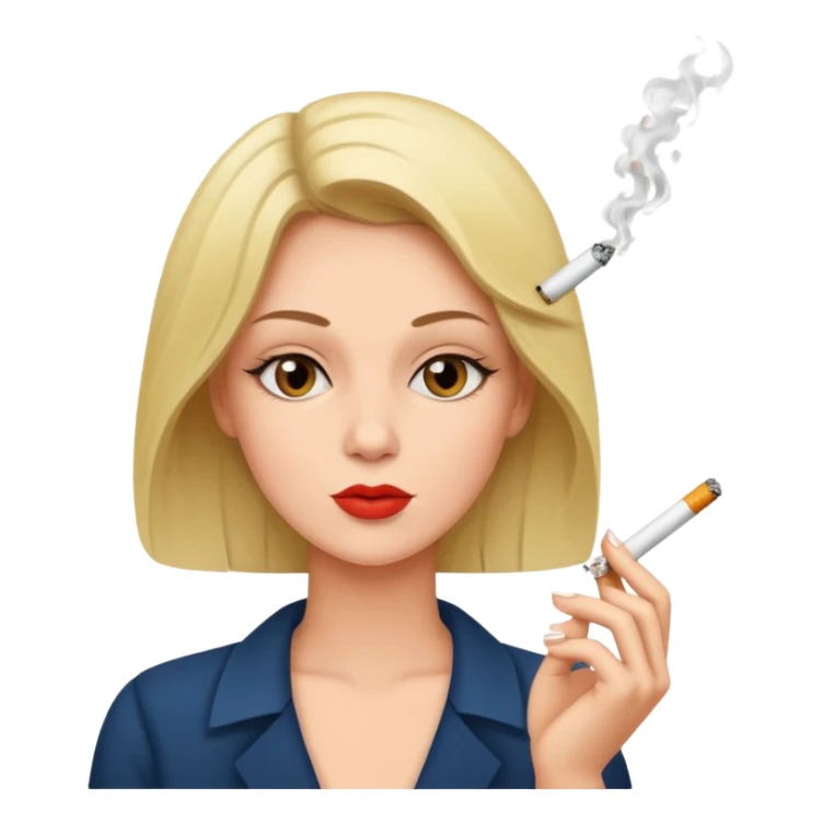 femme qui fume sticker