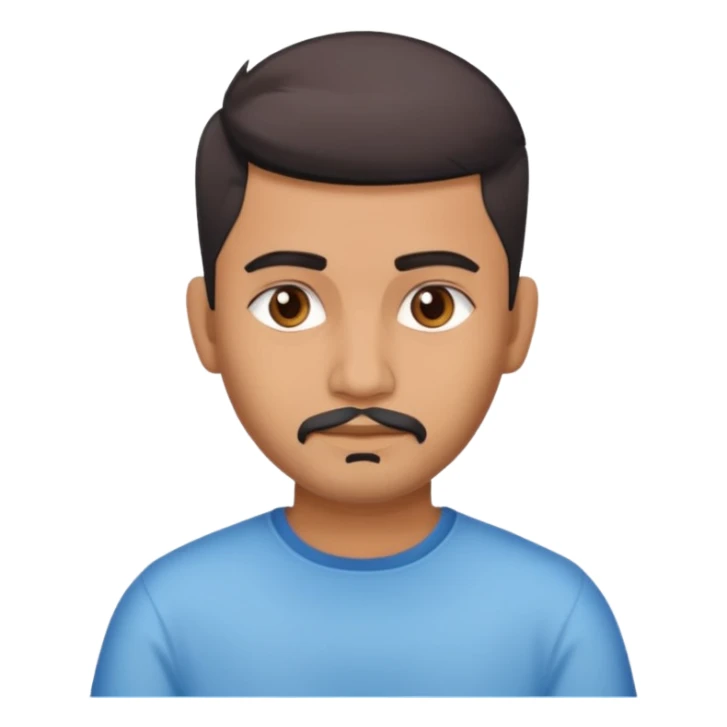 Indian man 25 years old fade hair cut sticker