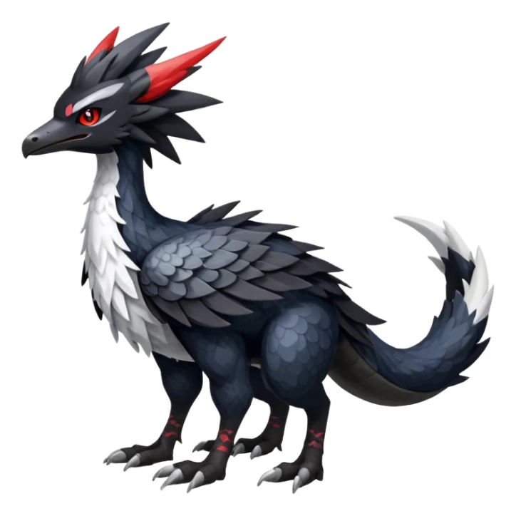 Shiny Dark Nargacuga-Silvally-Trico-Hybrid (Full body) sticker