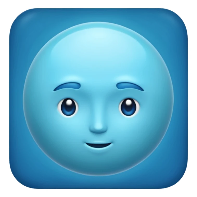 Can you make me an emoji of a blue planet? URANUS sticker