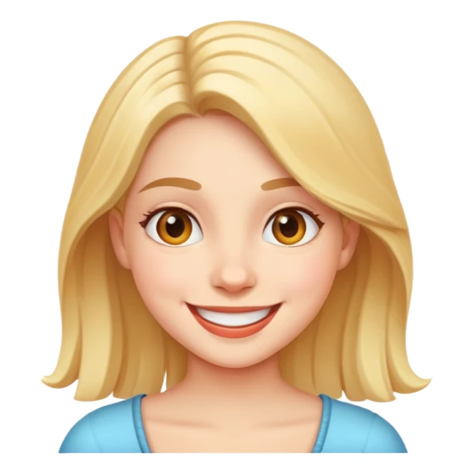 Girl who is overly happy  sticker