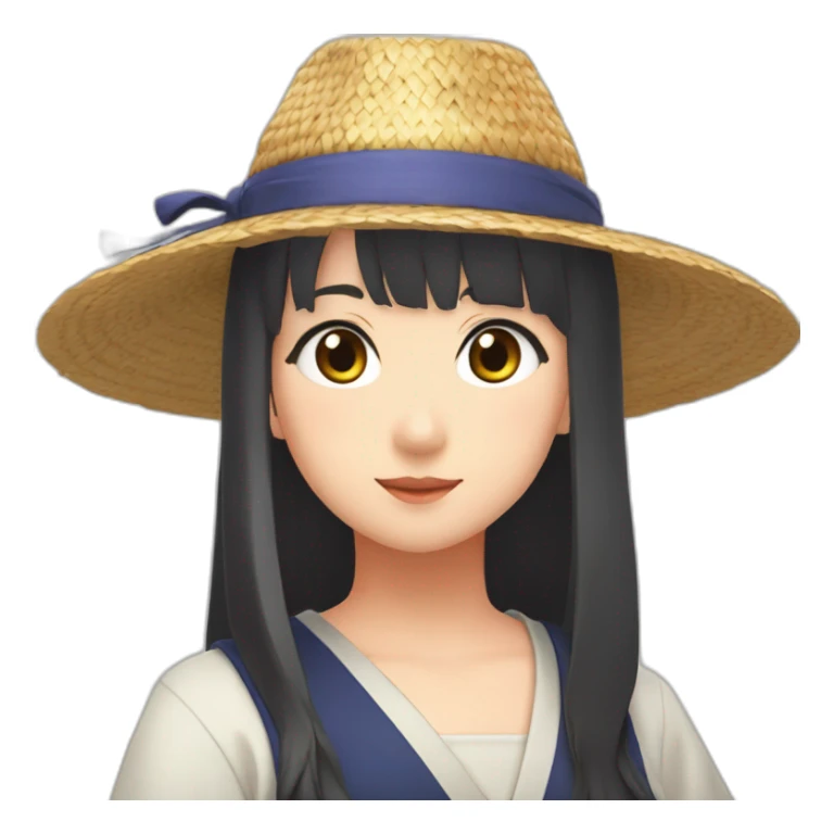 Hinata Shoyo (il est roux) avec un chapeau de paille sticker