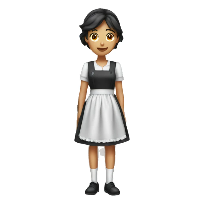 maid girl sticker