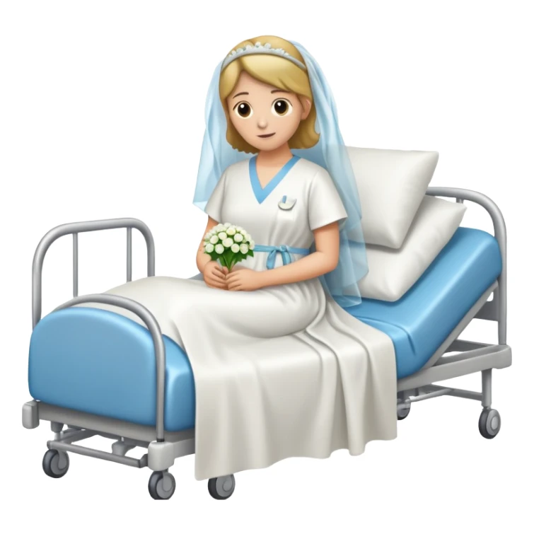 Happy wedding anniversary sick in the hospital  sticker