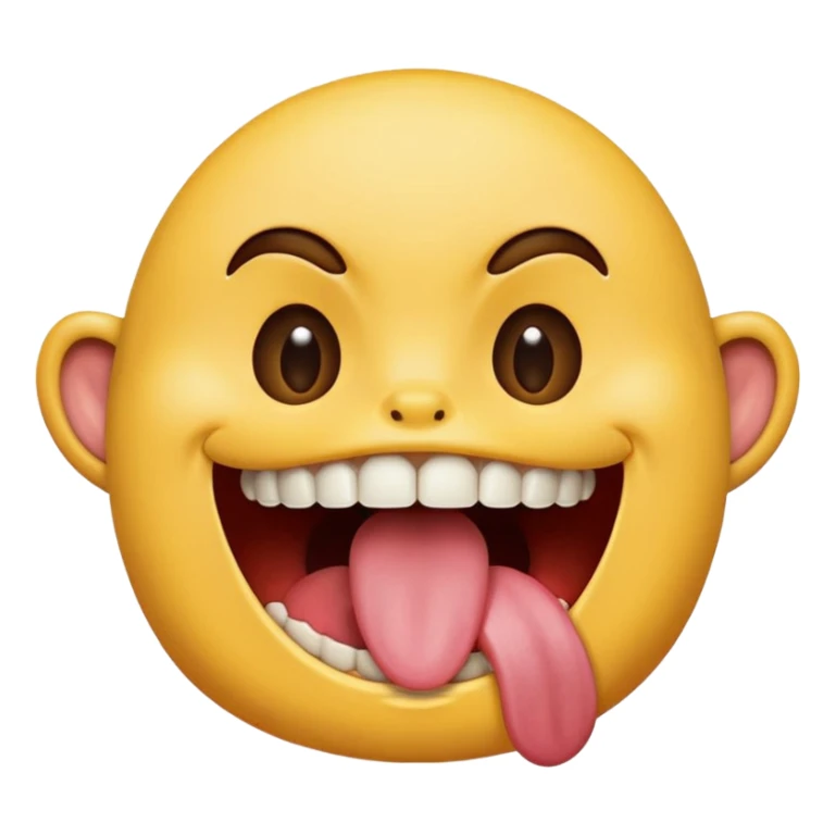 full mouth eating emoji sticker