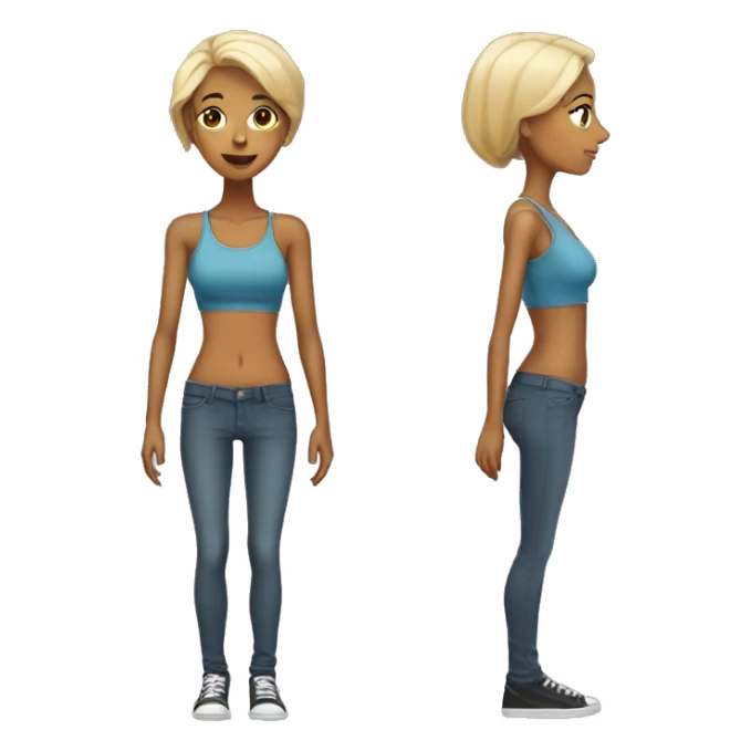 Skinny legend woman sticker