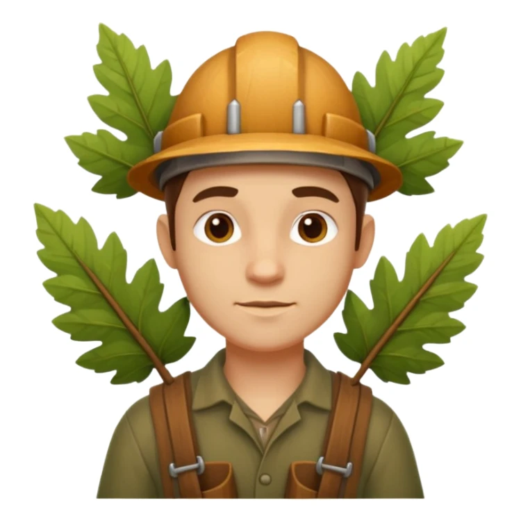 forest carpenter portrait, head and shoulders only, natural wooden accessories, leaf details, earthy tones, nature-crafted vibe, 3D cartoon, mobile game icon style, clean background, no text, no watermark
 sticker