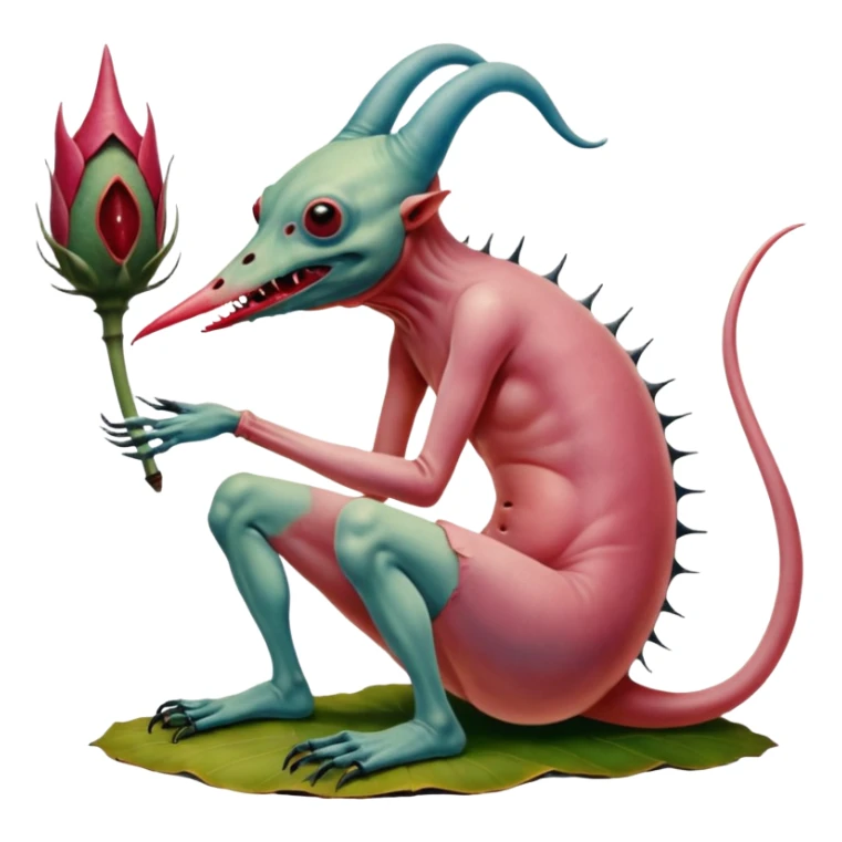 cinematic - hieronymus bosch phantasmagoric mutant creatures from the garden of earthly delights sticker