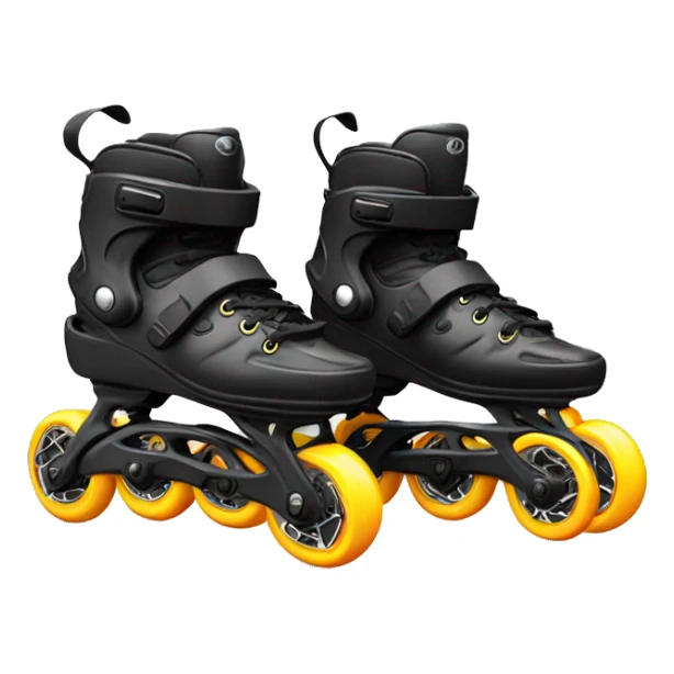 a black rollerblade inline skate, the model called "TWISTER XT" with a more edgy design sticker