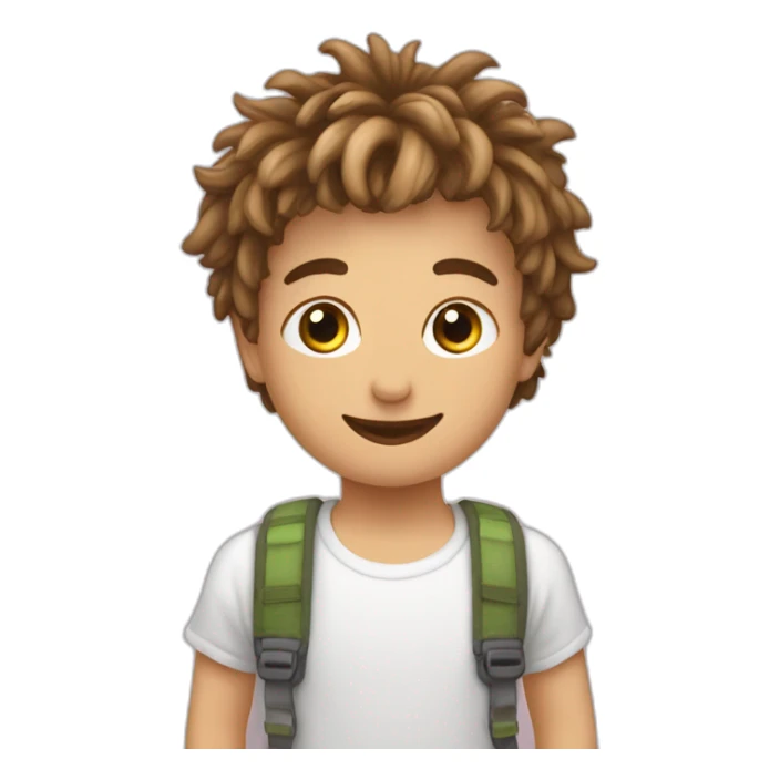 Jongen met eendjes kleren aan sticker