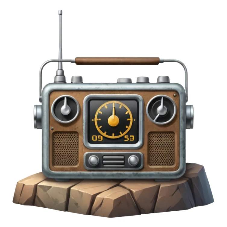 radio sopra una montagna sticker