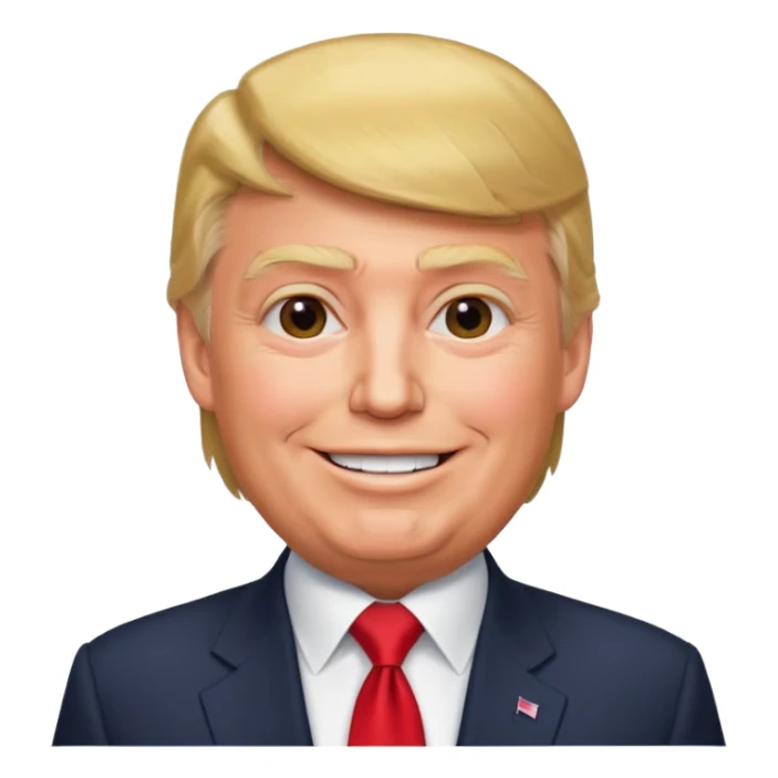 Donald Trump speaking at a rally sticker