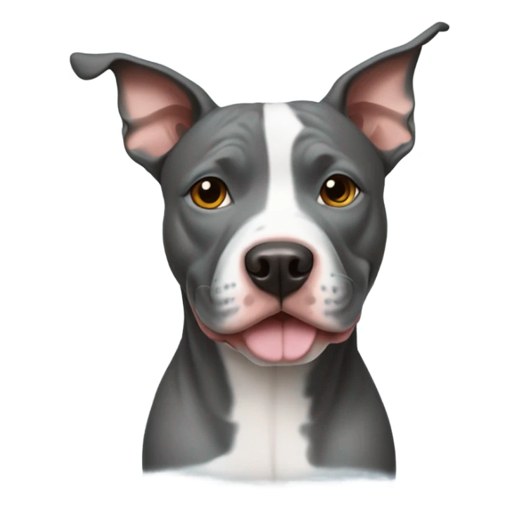 Pit bull mixed with a blue healer dog  sticker