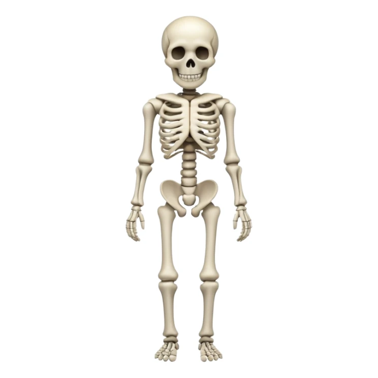 Skeleton full body sticker