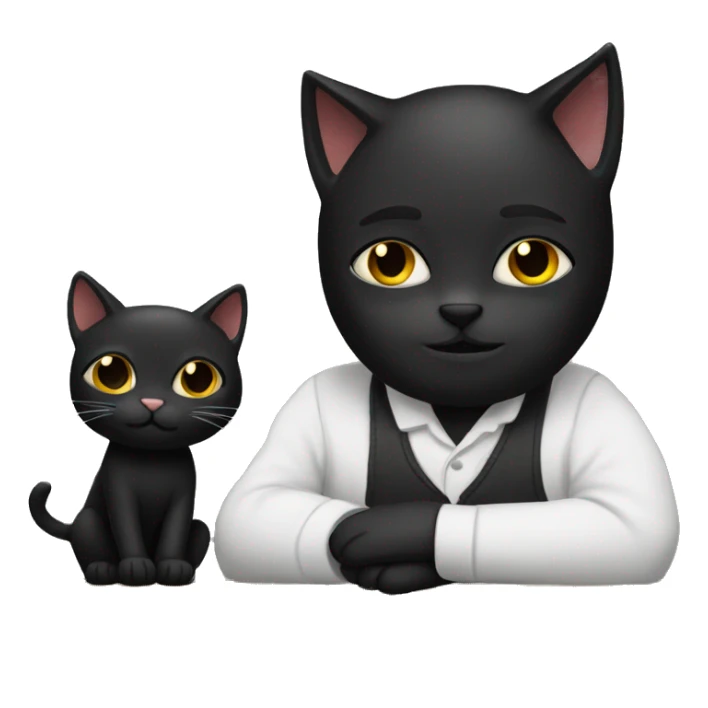 Black Cat as the artist sticker