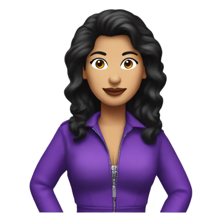 Selena Quintanilla in purple outfit  sticker