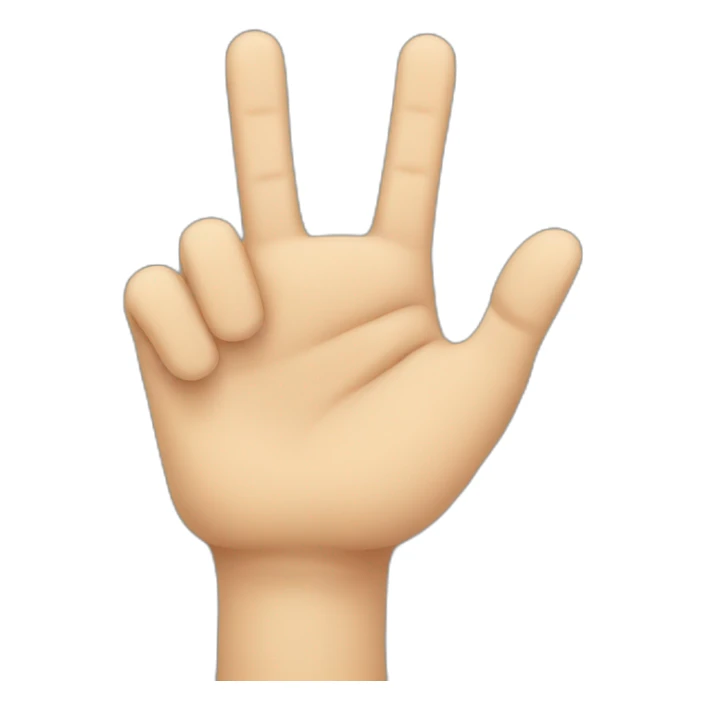 A hand with only the 4th finger raised sticker