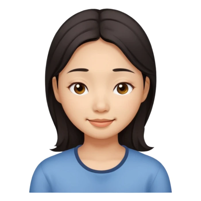 dark circles eyes sleepy dimples asian girl sticker