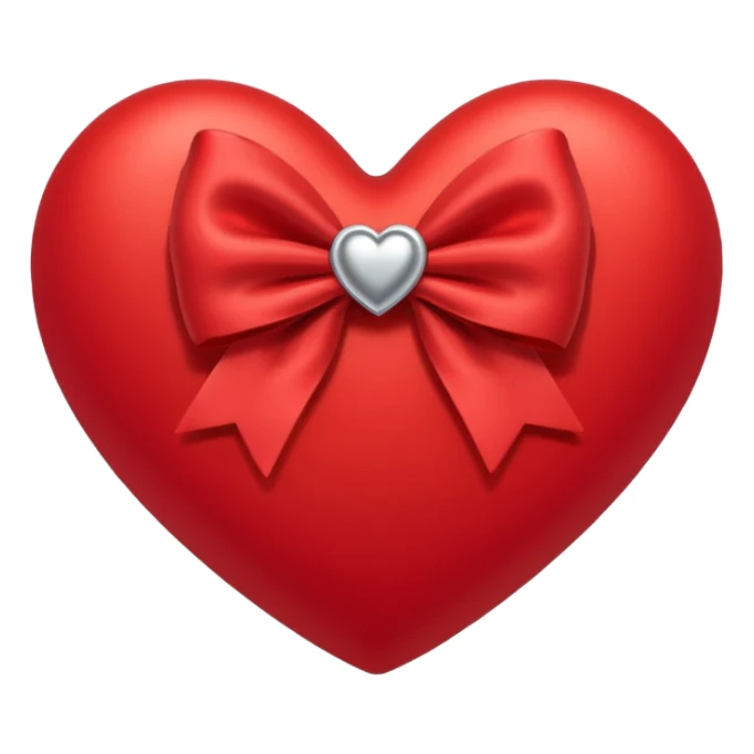 Heart with bow  sticker