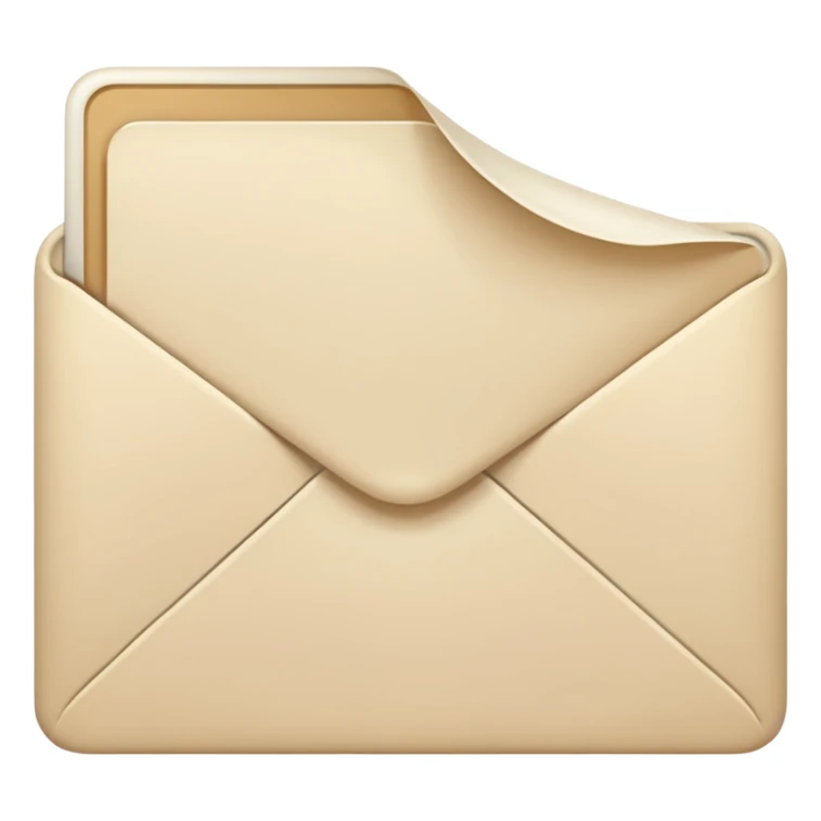 Letter color pale beige creamy sticker